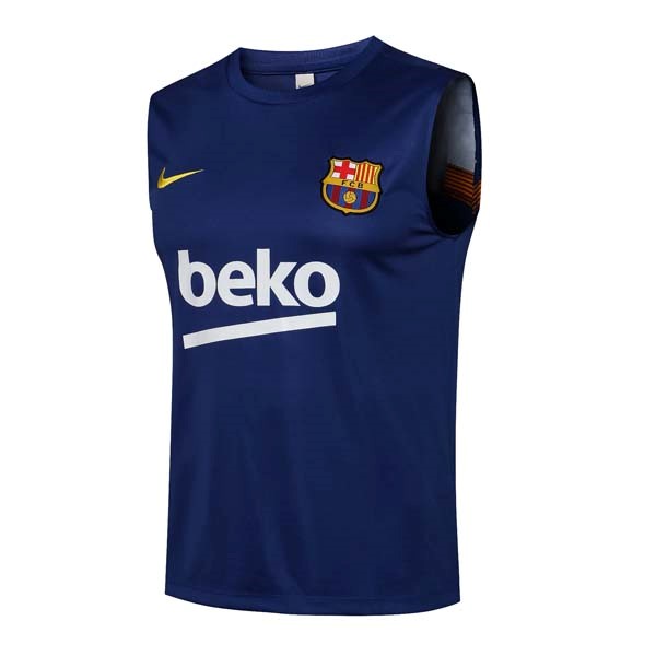 Camiseta Barcelona Sin Mangas 2022 Azul Negro